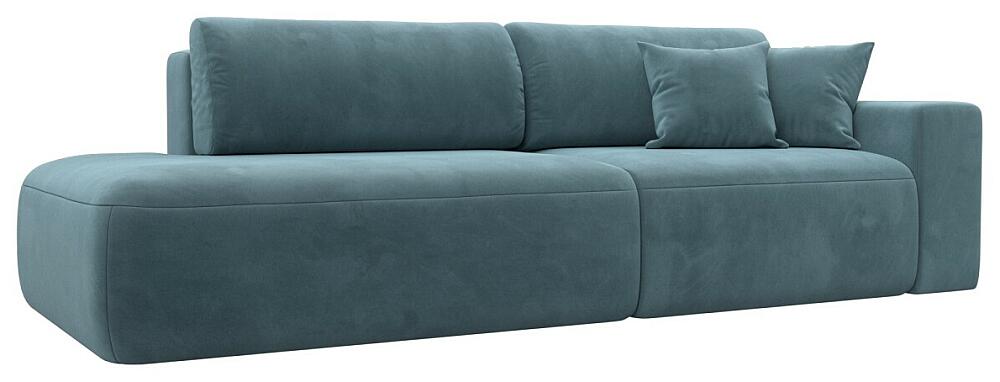 Диван прямой Лига-036 НПБ Модерн подлокотник справа Велюр Бирюзовый 70999₽