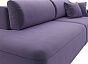 Диван прямой Лига-036 Модерн подлокотник справа Велюр Фиолетовый