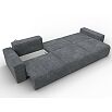 Диван прямой лига велюр-036 нпб классик лонг brut 16 темно-серый еврокнижка