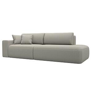 Диван прямой лига рогожка-036 нпб модерн подлокотник слева амур 02 бежевый еврокнижка