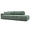 Диван прямой лига велюр-036 нпб модерн подлокотник слева brut 08 зеленый еврокнижка