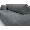 Диван прямой лига велюр-036 нпб модерн подлокотник слева brut 16 темно-серый еврокнижка