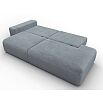 Диван прямой лига велюр-036 нпб модерн подлокотник слева tower 10 серый еврокнижка