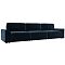 Диван прямой лига-048 нпб лонг велюр tower 13 синий еврокнижка