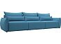 Диван прямой лига-051 нпб лонг рогожка амур 10 голубой еврокнижка