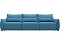 Диван прямой лига-051 нпб лонг рогожка амур 10 голубой еврокнижка
