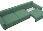 Диван прямой лига-051 нпб лонг рогожка амур 11 зеленый еврокнижка