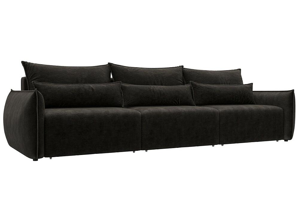 

Диван прямой Лига-051 НПБ Лонг Велюр BRUT 17 коричневый