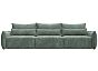 Диван прямой лига-051 нпб лонг велюр brut 08 зеленый еврокнижка
