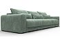 Диван прямой лига-056 нпб лонг велюр brut 08 зеленый еврокнижка