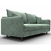 Диван прямой лига велюр-064 нпб brut 08 зеленый пантограф (тик-так)