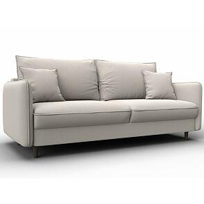 Диван прямой лига замша-064 нпб joly 05 бежевый пантограф (тик-так)