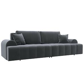 Диван прямой лига-080 seven 17 серый еврокнижка