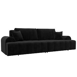 Диван прямой лига-080 seven 35 черный еврокнижка