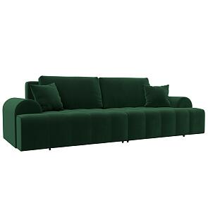 Диван прямой лига-080 seven 626 зеленый еврокнижка