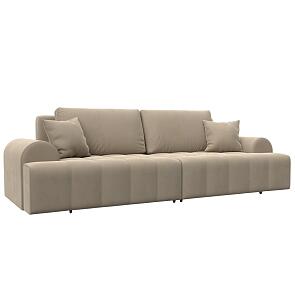 Диван прямой лига-080 seven 729 бежевый еврокнижка