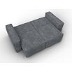 Диван прямой лига велюр-081 нпб brut 16 темно-серый пантограф (тик-так)