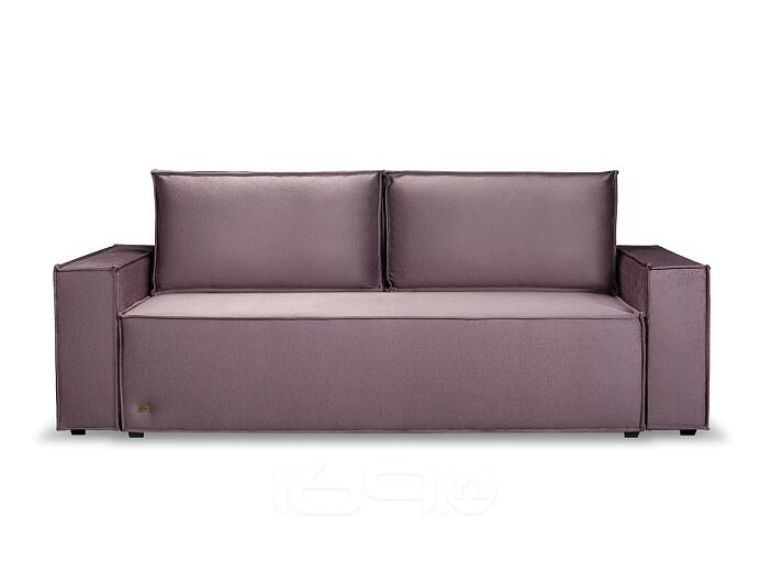 Диван прямой Лофт Lux розовый Runa 06 (велюр)