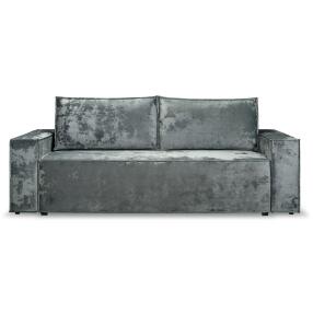 Диван прямой Лофт Lux серый Holi gray (велюр)