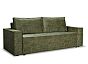 Диван прямой Лофт Lux зеленый Feska deep green (велюр)