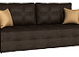 Диван прямой монако new relax chocolate(велюр) коричневый тик-так