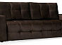 Диван прямой монако new relax chocolate(велюр) коричневый тик-так