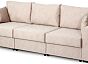 Диван прямой неаполь 1 бруно бежевый вариант 4 тик-так