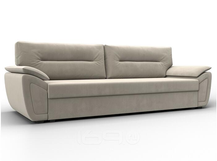 Диван прямой нэстор лайт микровельвет бежевый еврокнижка