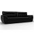 Диван прямой нэстор лайт экокожа черный еврокнижка