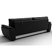 Диван прямой нэстор лайт экокожа черный еврокнижка