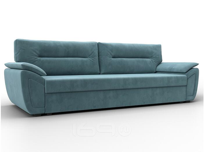 Диван прямой нэстор лайт велюр seven 113 бирюзовый еврокнижка