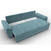 Диван прямой нэстор лайт велюр seven 113 бирюзовый еврокнижка