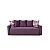 Диван прямой Онтарио фиолетовый вариант 1 