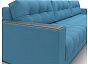 Диван прямой с декором лига-049 нпб лонг рогожка амур 10 голубой еврокнижка