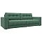 Диван прямой с декором лига-049 нпб рогожка амур 11 зеленый еврокнижка