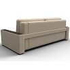 Диван прямой с декором лига-096 нпб бежевый/коричневый еврокнижка