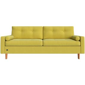 Диван прямой Скандинавия Bergen mustard (Велюр) желтый