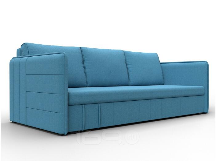 Диван прямой слим амур 10 голубой еврокнижка