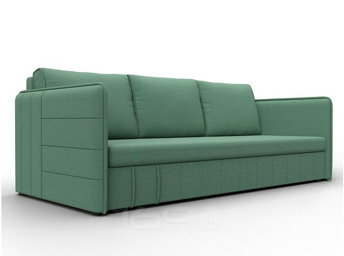 Диван прямой слим амур 11 зеленый еврокнижка