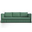 Диван прямой слим амур 11 зеленый еврокнижка