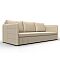 Диван прямой слим экокожа бежевый еврокнижка