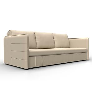 Диван прямой слим бежевый еврокнижка