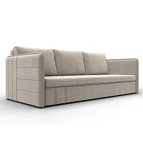 Диван прямой слим бежевый еврокнижка