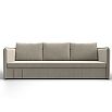 Диван прямой слим бежевый еврокнижка
