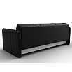 Диван прямой слим черный еврокнижка