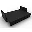 Диван прямой слим черный еврокнижка