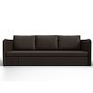 Диван прямой слим коричневый еврокнижка
