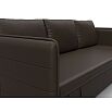 Диван прямой слим коричневый еврокнижка