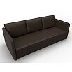 Диван прямой слим коричневый еврокнижка