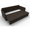 Диван прямой слим коричневый еврокнижка